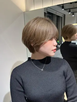 ショート カラー レイヤー/髪質改善 /くびれショート加納のヘアスタイル