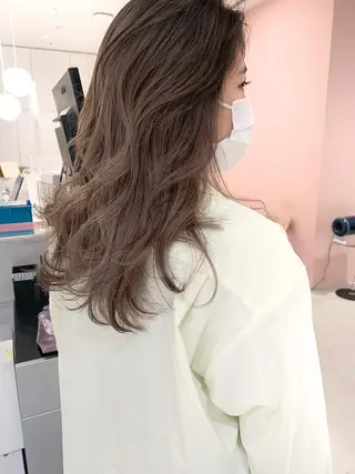 セミロング カラー レイヤー専門家 ダブルカラー修のヘアスタイル
