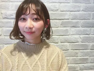 ミディアム カラー パーマ ヘアアレンジ la fith所属・rico_by ヘアとアイブロウのヘアスタイル