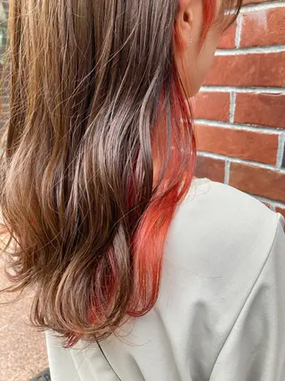 ミディアム カラー 髪質改善/痛ませ ないカラー/西村航大のヘアスタイル