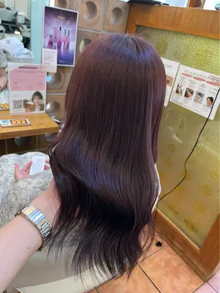 ロング カラー 🥀ダブルカラー/ 艶カラー🥀ユイキのヘアスタイル