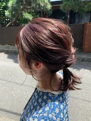 ショート カラー ヘアアレンジ 🌼sunc HINAMI🌼のヘアスタイル