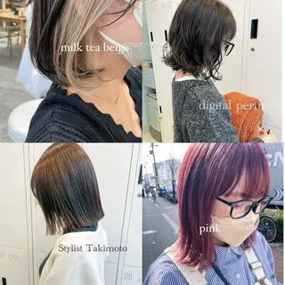 ミディアム カラー得意【梅田】 瀧本友梨乃のヘアスタイル