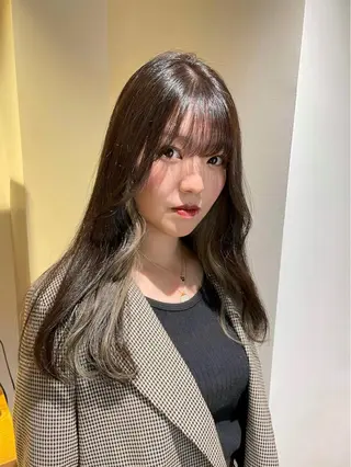 ロング カラー ヘアアレンジ 杉村 未来のヘアスタイル