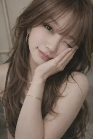 ロング カラー y2k✩︎⡱レイヤー ウルフ/オリーブ🍀のヘアスタイル