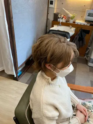 ショート ヘアアレンジ HempBeauty 浅野アサミのヘアスタイル