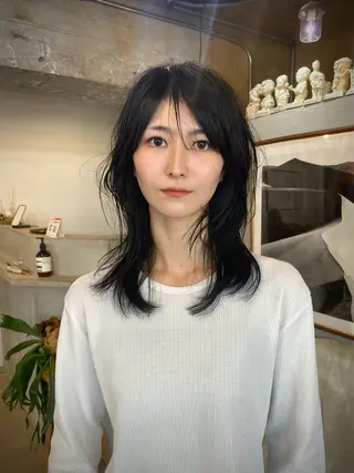 ミディアム カラー GATTACA所属・KEI gattacaのヘアスタイル