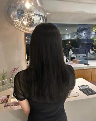 ロング カラー 馬場 菜乃夏のヘアスタイル