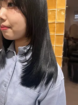 セミロング レイヤー🩵透明感 ೀユイ🌙のヘアスタイル