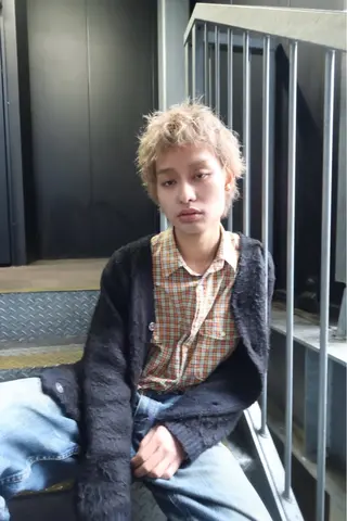 ショート カラー メンズ メンズパーマ/ブリー チ/motokiのヘアスタイル