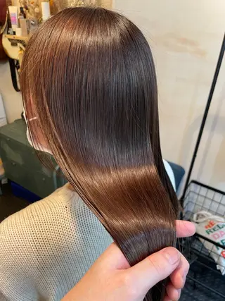 セミロング カラー SUN GLOW  サングロウ所属・水素トリートメント／ 髪質改善/ナカノメのヘアスタイル