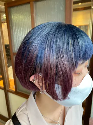 ショート カラー パーマ ヘアアレンジ メンズ キッズ ネイル マツエク・マツパ emu所属・🌈髪質改善・美髪矯 正・平野瀬乃🌈のヘアスタイル