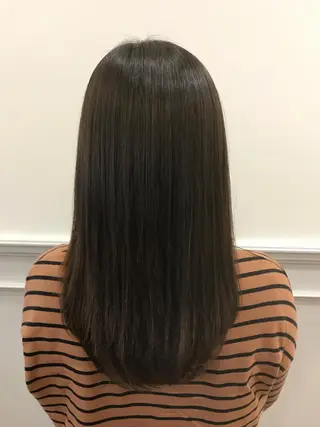 ミディアム パーマ ひろせ かなのヘアスタイル