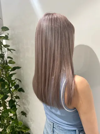 ロング カラー AO アオのヘアスタイル