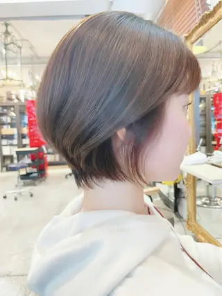 ショート カラー パーマ ショートボブ縮毛矯正 髪質改善のプロ山道潤のヘアスタイル
