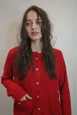 ロング カラー opus 店長大和 レイヤー/赤み消しのヘアスタイル