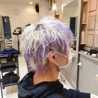 カラー メンズ F.hair salon所属・ハイトーン×髪質改善 🌈しゅんだい🌈のヘアスタイル