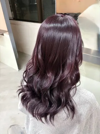 セミロング カラー chihiro🎀 pinkcolorのヘアスタイル