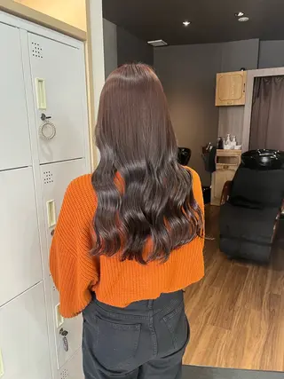 ロング カラー 🪽髪質改善ストレー ト🤍美羽🤍のヘアスタイル