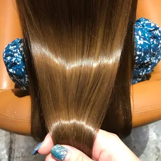 ロング カラー 髪質改善×矯正🫧 韓国ヘアasamiのヘアスタイル