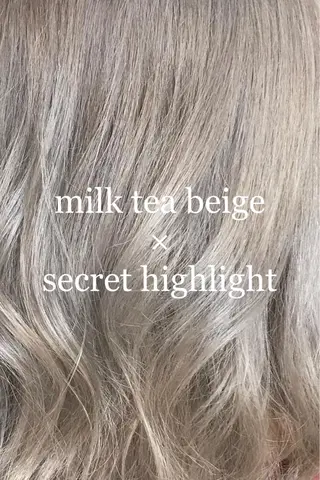 セミロング カラー LANDSグループ ヘア&アイサロンのヘアスタイル