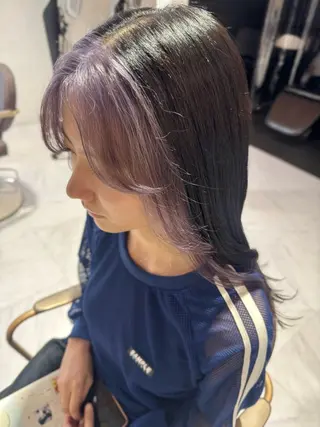 ロング カラー 小谷野 真優のヘアスタイル