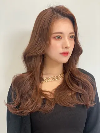 ロング カラー knock【ノック】所属・烏丸韓国ヘア🇰🇷 ayaka🎀のヘアスタイル