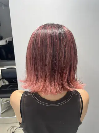 ショート カラー バレイヤージュ茅ヶ崎 オオタ カズキのヘアスタイル