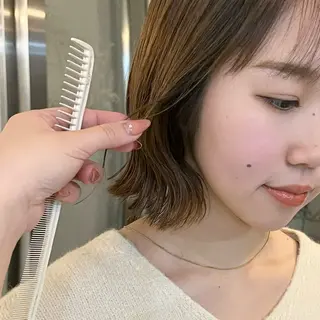 ショート カラー Yurika🕯️ 透明感カラー/ボブのヘアスタイル