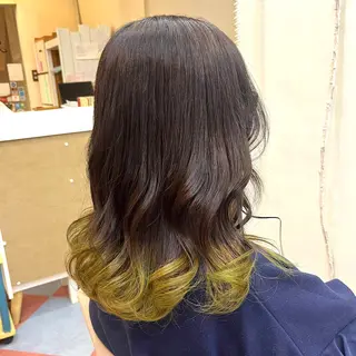 セミロング カラー gem所属・榎本 凪沙のヘアスタイル