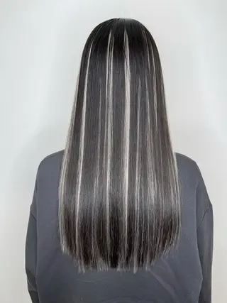 ロング カラー 杉田 一浩のヘアスタイル