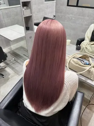 ロング カラー 川浪 ほほみのヘアスタイル