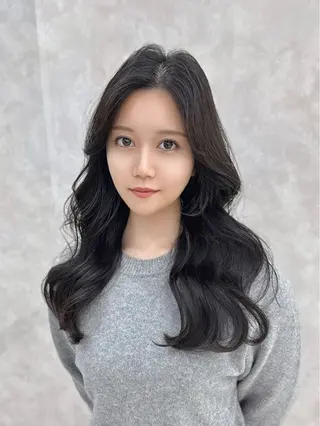 ロング カラー MAEUL NAGOYA所属・前髪顔周り/レイヤー 韓国/桔川恒のヘアスタイル