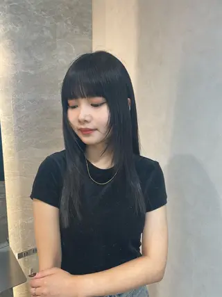 ミディアム 🫧縮毛矯正/ウルフ /レイヤー/白倉のヘアスタイル