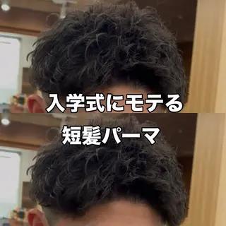 ショート パーマ指名率No1 メンズ特化ケイトのヘアスタイル