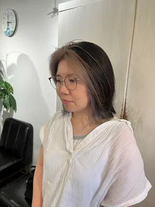 ミディアム すがや ちひろのヘアスタイル