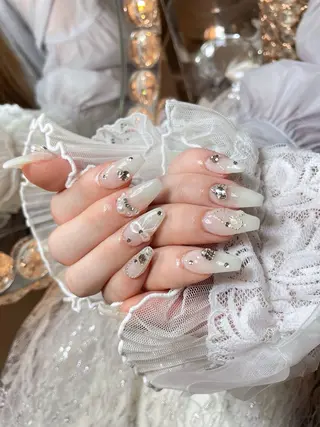 ネイル 23時まで❤︎韓国、 ワンホンネイルのネイルデザイン