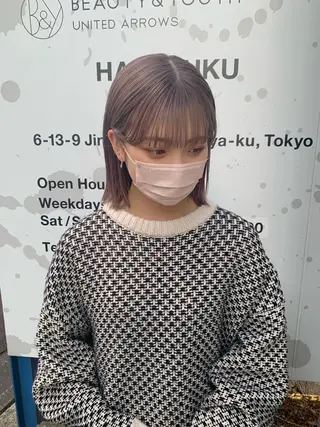 カラー REINA☁️透明感 カラー/ぷつっと♡のヘアスタイル