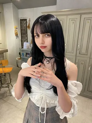 カラー FERiCIA所属・ちはな‎🤍 ヘアセット／縮毛矯正のヘアスタイル