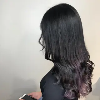 ロング カラー ヘアアレンジ knock【ノック】所属・烏丸韓国ヘア🇰🇷 ayaka🎀のヘアスタイル