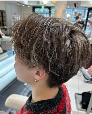 ショート カラー 髪質改善/ 村上廉汰のヘアスタイル