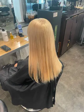 ロング カラー ハイトーン 横浜💞ミオのヘアスタイル