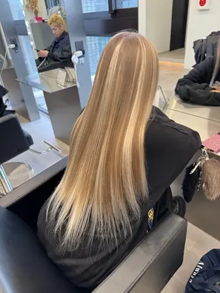 ロング カラー エクステ/ハイトーン /透明感/KENTAのヘアスタイル