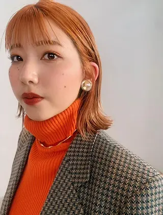 ミディアム カラー AO所属・RISAKO 艶髪モテヘア🎀府中のヘアスタイル