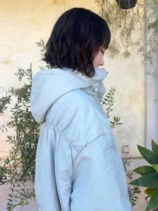 ミディアム パーマ 八杉 佳澄のヘアスタイル