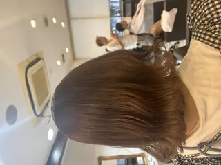 ミディアム カラー ヘアアレンジ 🦄🫧‪透明感 絹髪特化🫧🍓のヘアスタイル