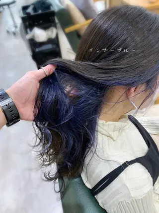 ロング カラー 前田 健太のヘアスタイル