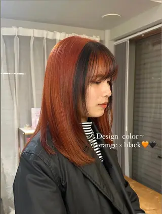 ミディアム カラー cipre あゆみのヘアスタイル