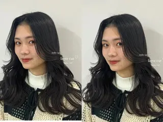 ロング 中村 帆花のヘアスタイル