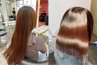 ショート 莉乃/縮毛矯正/髪質 改善/艶カラーのヘアスタイル